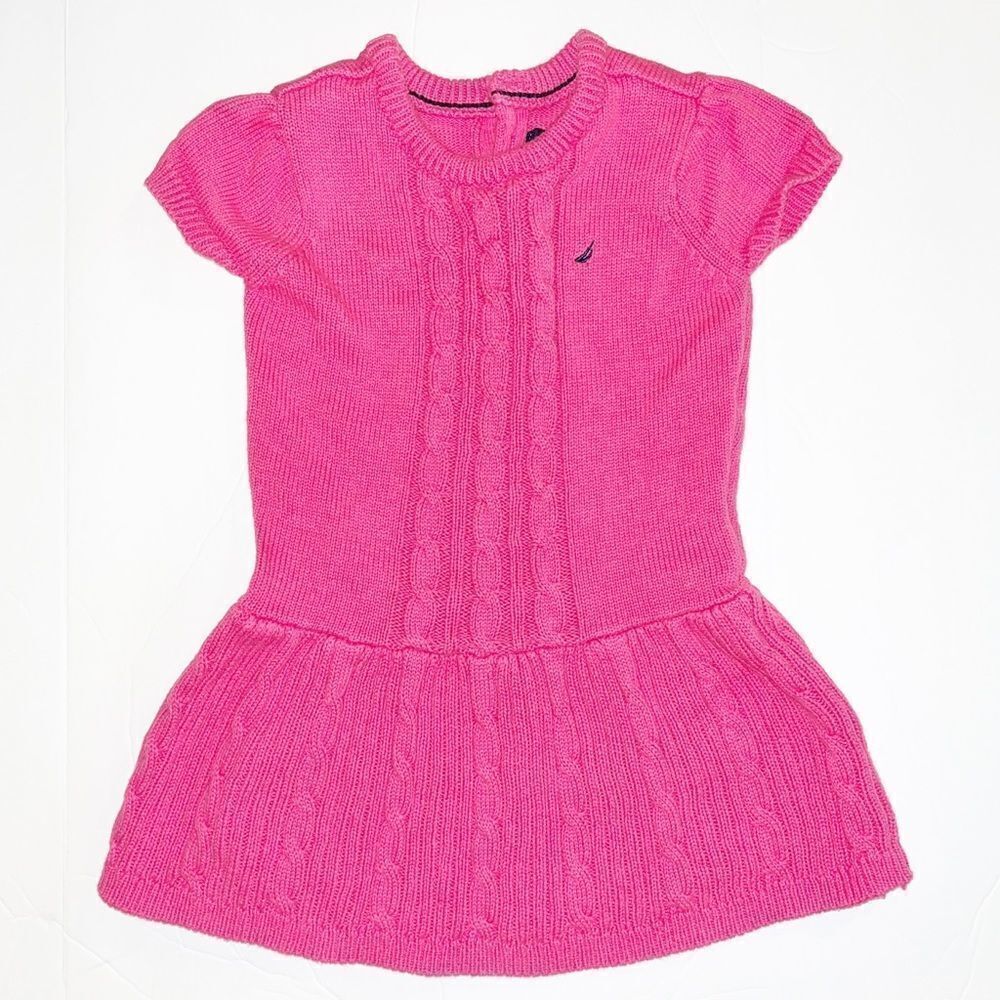 Toddler Nautica Pink Sweater dress